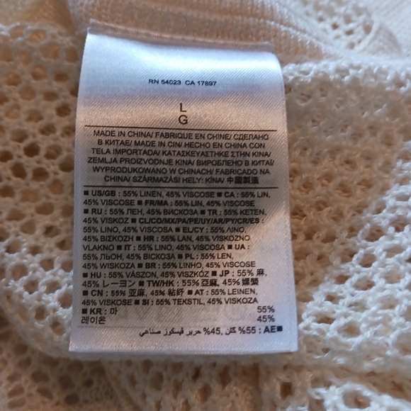 Banana Republic Ecru Linen Tunic Sweater - Picture 4 of 10